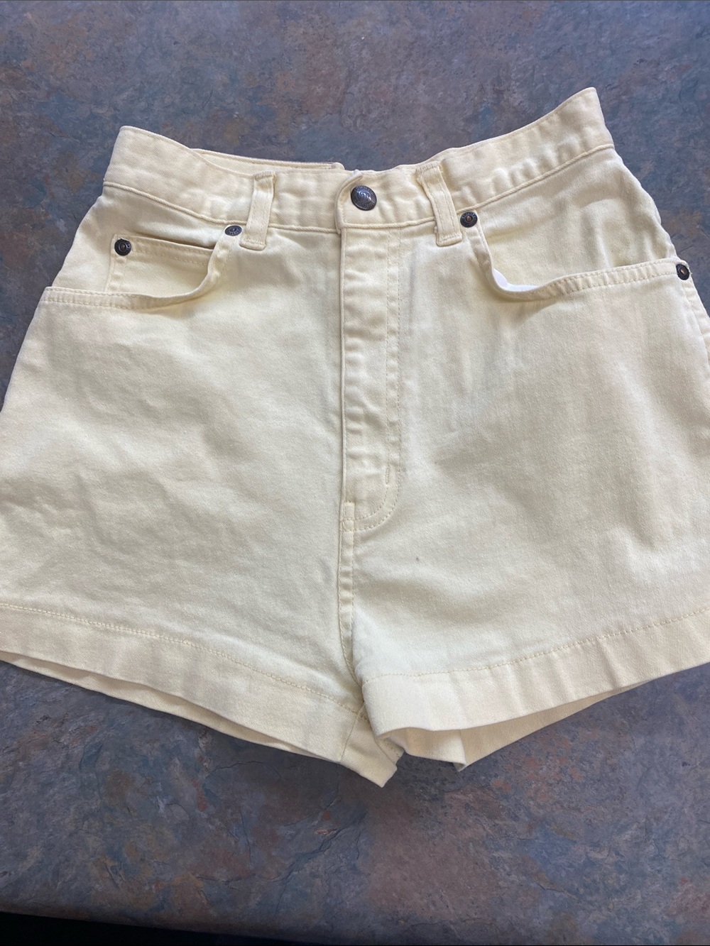 Vintage 70’s Tommy’s Yellow Denim Shorts - Picture 5 of 9